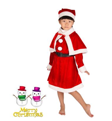 儿童圣诞表演服女装
