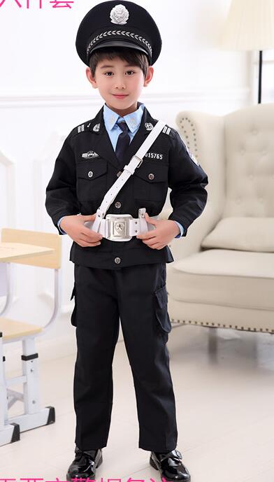 儿童警察表演服